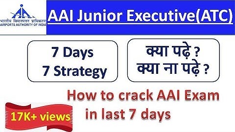 AAI ATC | Last 7 Days Prepration Strategy | How to crack AAI Exam | SpeedUp Education