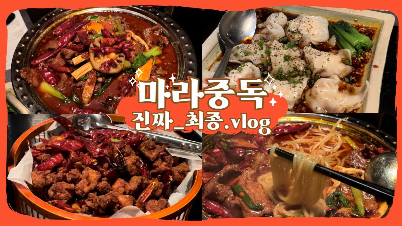 SUB) 사천의 맛에 절여진 하루ㅣ시추안하우스, 시추안하우스 메뉴, 마라탕, 마라전골, 새우완탕, 라즈지, 사천음식, 사천요리, 마라탕 먹방, 먹방 브이로그, 마라탕 맛집