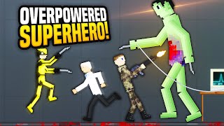Creating The Most OVERPOWERED Superhero Possible - People Playground Gameplay (Marvel Mod) screenshot 1