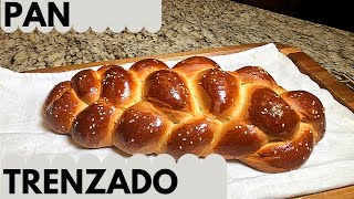 Pan trenzado de 6 cordones; pan de leche trenzado