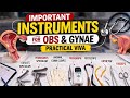 Obs Gynae Instruments for MBBS Practical Viva | OSCE Spotters | Obstetrics & Gynecology Viva
