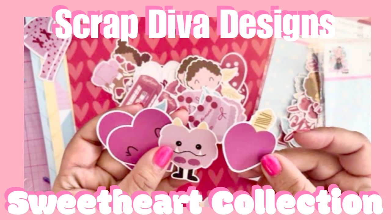 New Sweetheart Paper Collection from Scrap Diva Designs