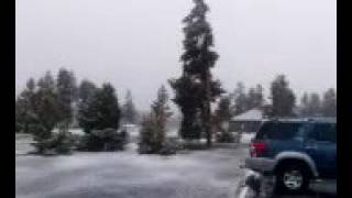 May 2016 Snow at Old Faithful Yellowstone