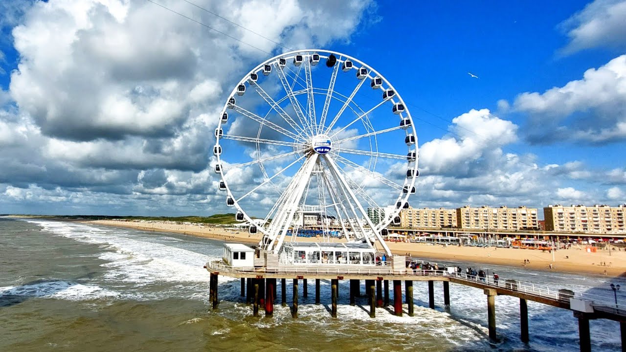 Fahrt mit dem Riesenrad 🎡 in Scheveningen Niederlande.