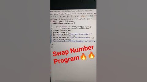 Number Swap Ninja: A Quick Swap Program in Java 😇😇🔥🔥 #viral #shorts #program #java #motivation #top