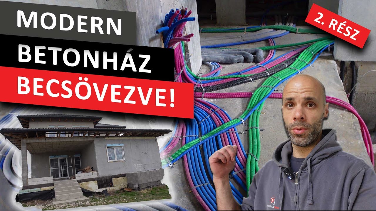 Készül a betonházba az elosztó helye. 2. rész