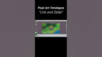 Pixel Art timelapse "Link and Zelda" #art #aseprite #timelapse #pixelart