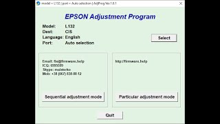 How to Reset Epson Printer L132 Using Resetter Adjustment Program