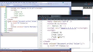 Web Tasarımı ve Programlama - Javascript 1