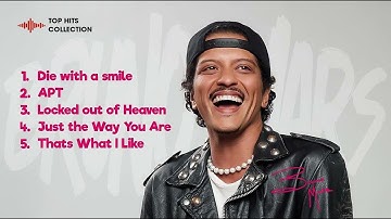 【Bruno Mars】 2025 Top 5 Hits Playlist | Based on Latest Spotify Weekly Streaming