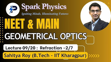 Geometrical Optics : Lec 09/20 | Spark Physics:Neet & Main Series| Class XII | Sahitya Roy(IIT KGP)