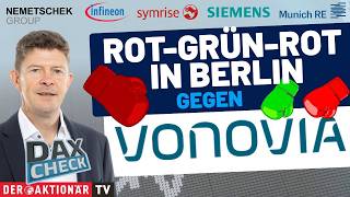 DAX-Check LIVE: Infineon, Munich Re, Nemetschek, Siemens, Symrise, Vonovia im Fokus