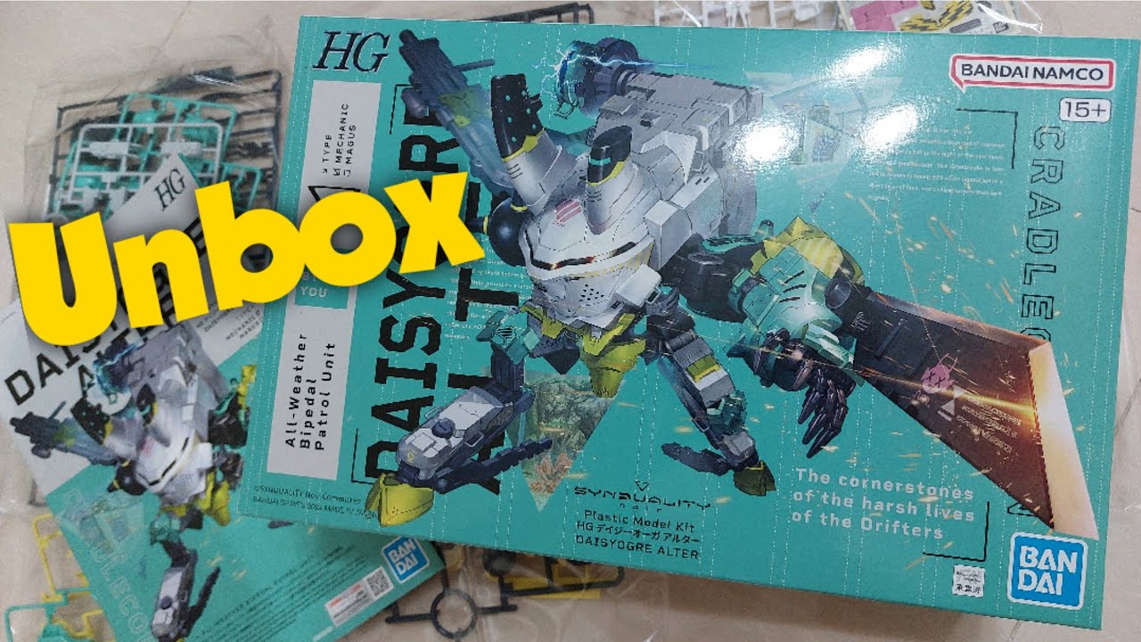 HG Daisy Ogre Alter - Synduality Noir [Unbox] #bandai #unboxing