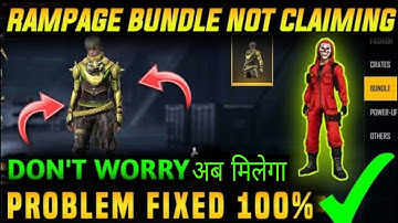Rampage bundle nhi claim ho rha || Earthshaker shadow bundle not claim problem|| 24k-goldn mood