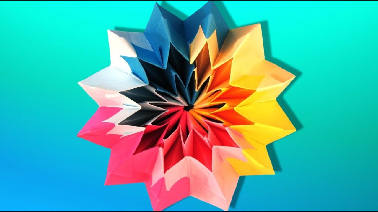Origami modulaire animé : 🎆 Feu d'artifice. Jouet magique