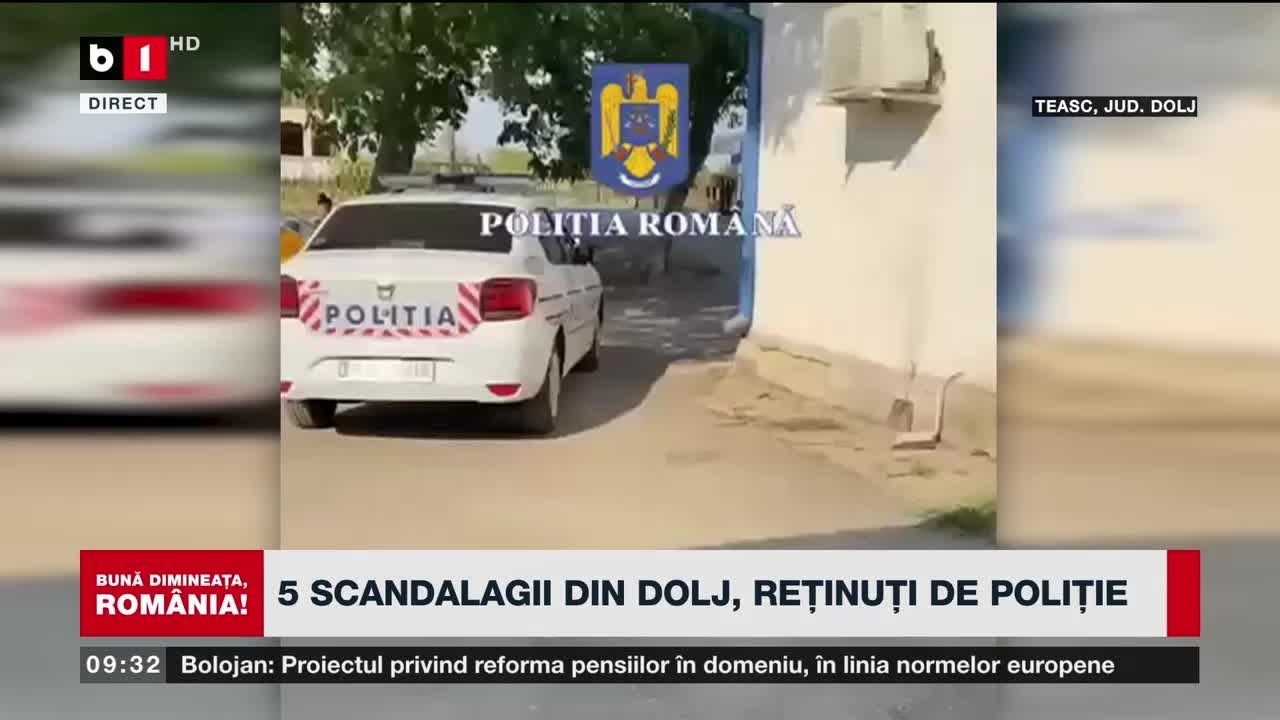 5 SCANDALAGII DIN DOLJ, REȚINUȚI DE POLIȚIE. Știri B1TV_19 aug.2025