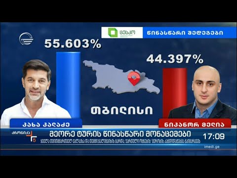 როგორია ცენტრალური საარჩევნო კომისიის წინასწარი მონაცემები ყველა უბნის დათვლის შედეგად