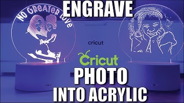 CRICUT MAKER | HOW TO CONVERT PHOTO TO SVG & ENGRAVE ACRYLIC USING FILL LINES IN DESIGN SPACE