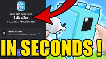 HOW to JOIN BUILD A ZOO DISCORD SERVER ✅PC & MOBILE✅
