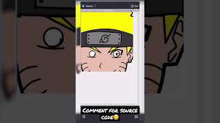 Naruto Drawing Using Python Turtle #shorts #ytshorts #viral #naruto