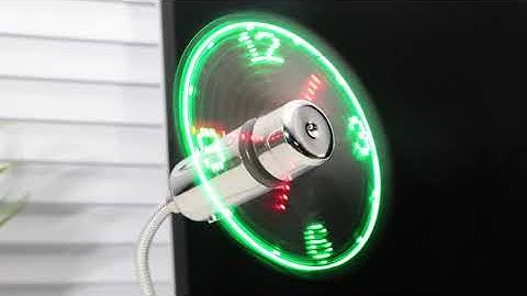 ONXE LED USB Clock Fan