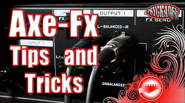 Axe Fx T&T #8 - In and outputs - Connection for live and recording tutorial