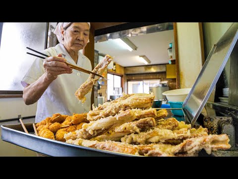 働く男達を支える２４０円爆売れセルフサービスうどん屋が衝撃過ぎた丨Tempura and Udon Restaurant : Japanese style