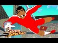 Supa strikas  big bo perde la memoria  cartoni animati sul calcio per bambini