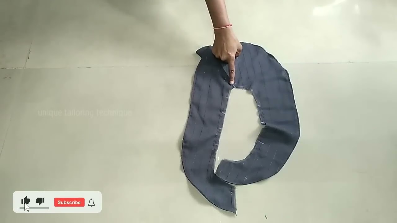 DIY new designer frill neck top with tulip sleeve / cutting and