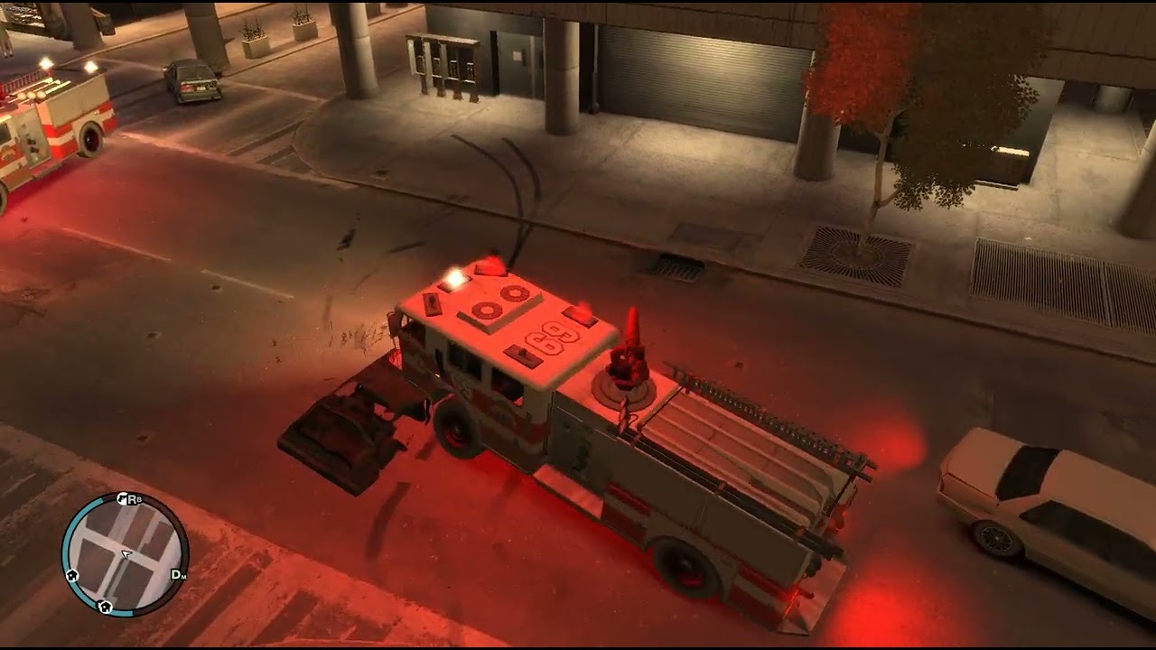 Grand Theft Auto 4: Car Crash Glitch after Mission.