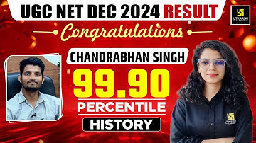 UGC NET December 2024 | NET Topper Interview | Chandrabhan Singh, 99.90 Percentile | History