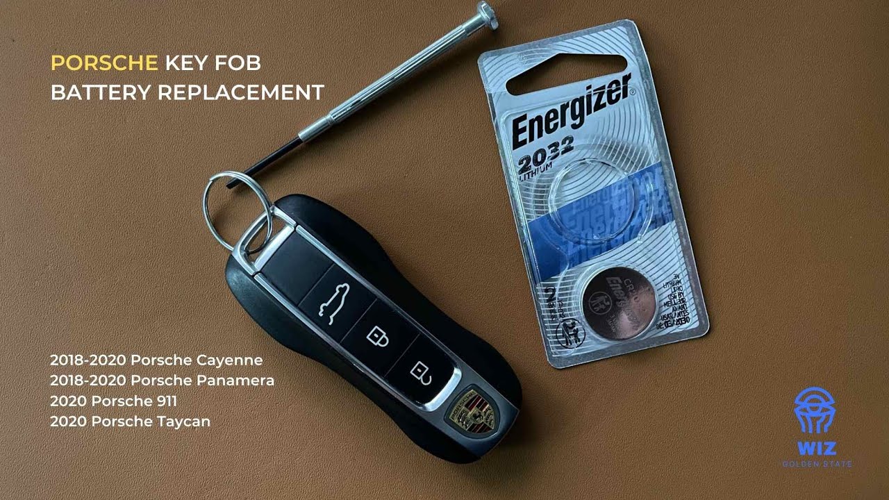 2018, 2019, 2020 Porsche Cayenne, Panamera, 911, Taycan Key Fob Battery