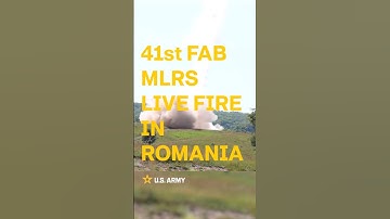 U.S. Soldiers: Multiple Launch Rocket System live fire