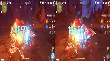 Yun Jin Buffing C0 Wriothesley with Level 9 Talents Damage Comparison