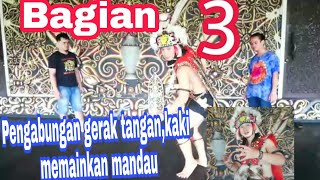 Belajar tarian dayak untuk laki laki bagian 3