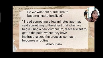 INSTITUTIONALIZATION