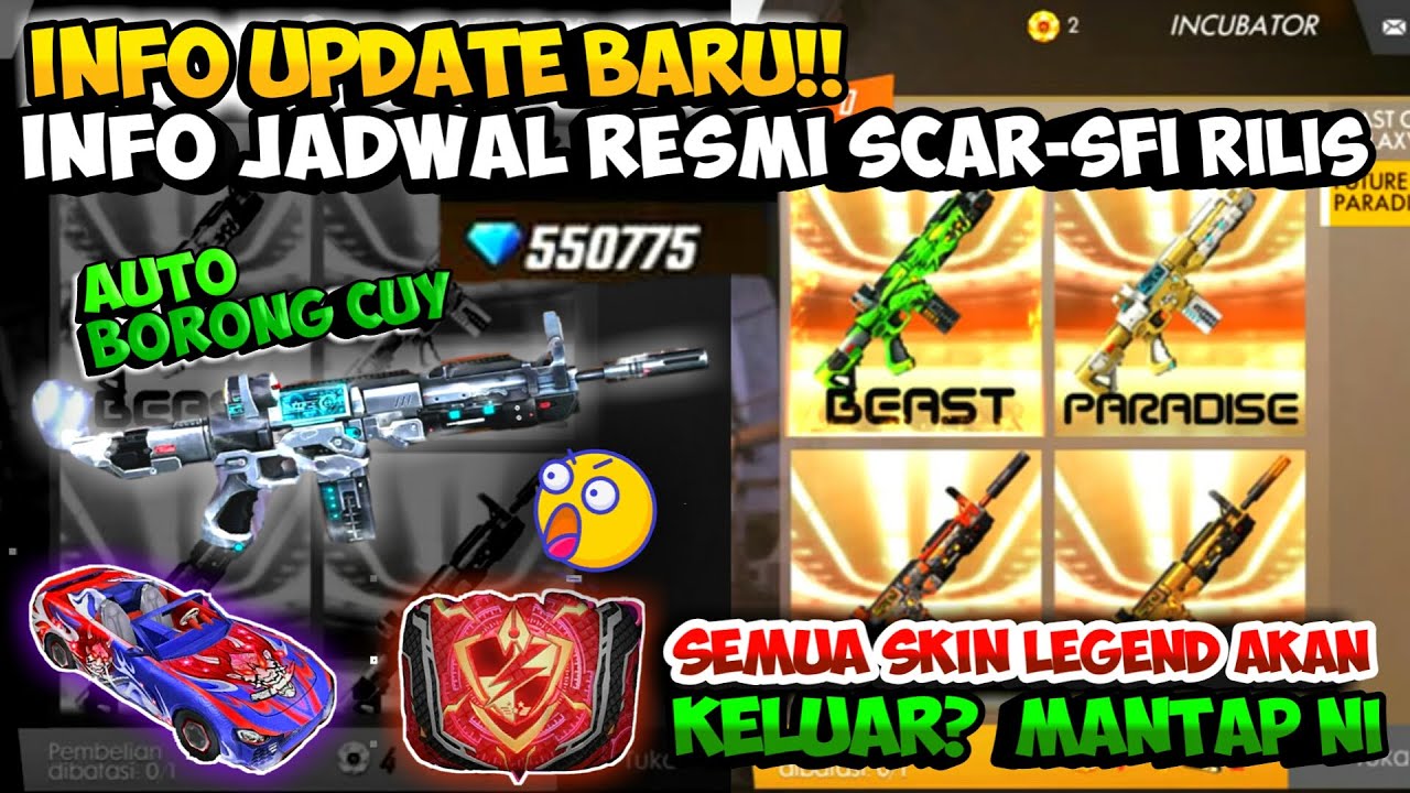 INFO UPDATE TERBARU FREE FIRE?! INCUBATOR SCAR SCI-FI ATAU SCAR TITAN