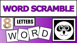 8-Letter Scramble Words- 24  |Jumble Word Game- Guess the Word Game | SW Scramble