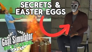 Buck To School Has Some Crazy Secrets And Easter Eggs Goat Simulator
