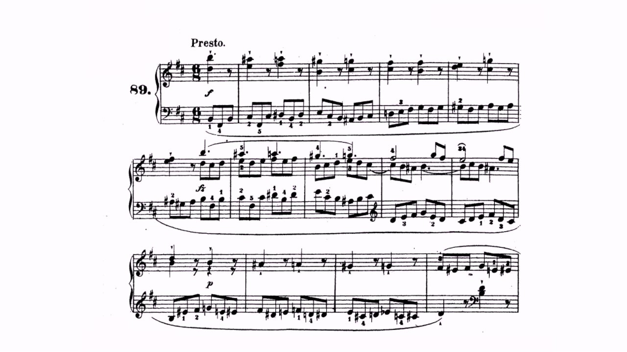 M.Clementi Etude № 89 (Gradus ad Parnassum). Pianist Alessandro