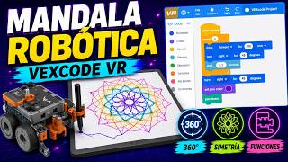 Cómo programar una mandala robótica con VEXcode VR