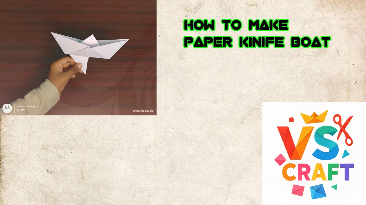 How to make paper knife boat