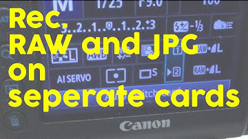 How to easily record RAW and JPG files on separate cards on the Canon 5D III