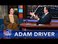 Adam Driver Talks "House of Gucci," And Italian Food, With Stephen Colbert