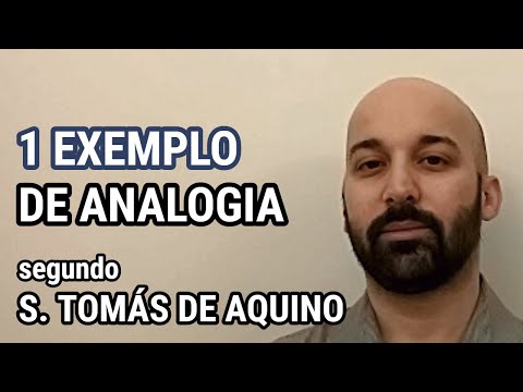 1 EXEMPLO DE ANALOGIA segundo São Tomás de Aquino