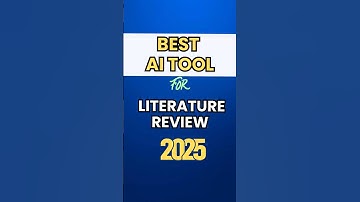 Best AI Tool for Literature Review in 2025 I Better Than ChatGPT #phd #academicwriting