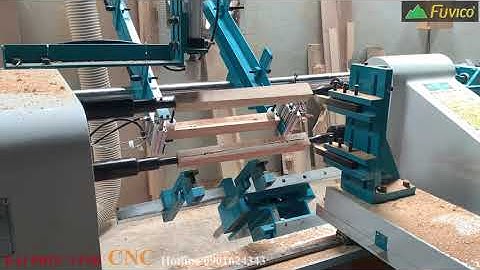 MÁY TIỆN 2 TRỤC CẤP PHÔI TỰ ĐỘNG WOODMASTER | WM-1500AL. Nhân đôi năng xuất