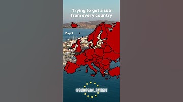 Trying to get a sub from every european country! Day 1 #Shorts #Mapping #Europe