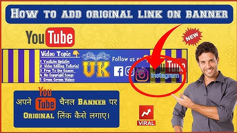 How To Add Links In Youtube Channel Art | Youtube Channel Banner Par Original link Kaise Dale | 2021