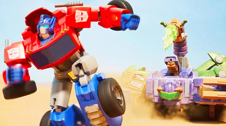 BOT FIGHT! Optimus Prime VS Scorponok 💥 | Transformers: CYBERWORLD | Kids Cartoons